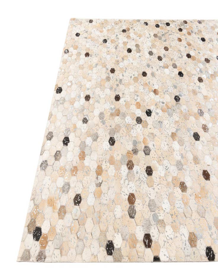 Detail image of 5' 3 x 7' 4 Cowhide Stocks Rug