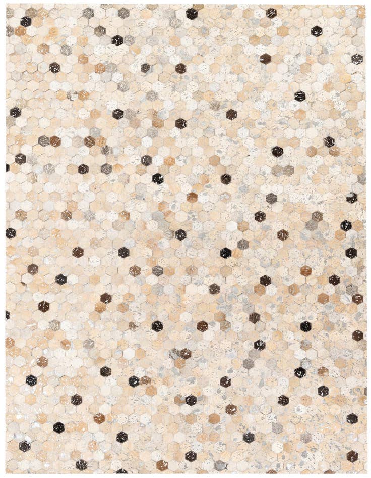 Detail image of 5' 3 x 7' 4 Cowhide Stocks Rug