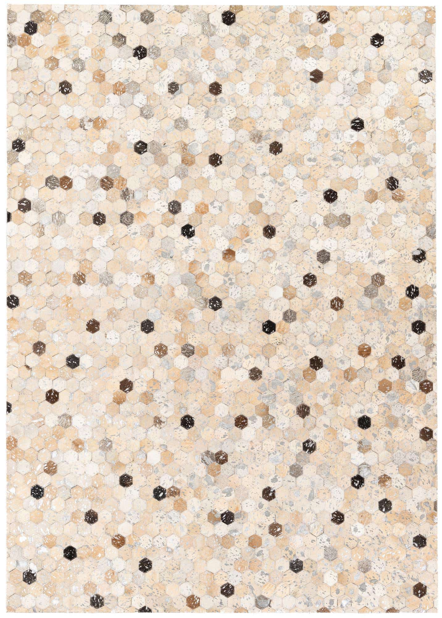 5' 3 x 7' 4 Cowhide Stocks Rug