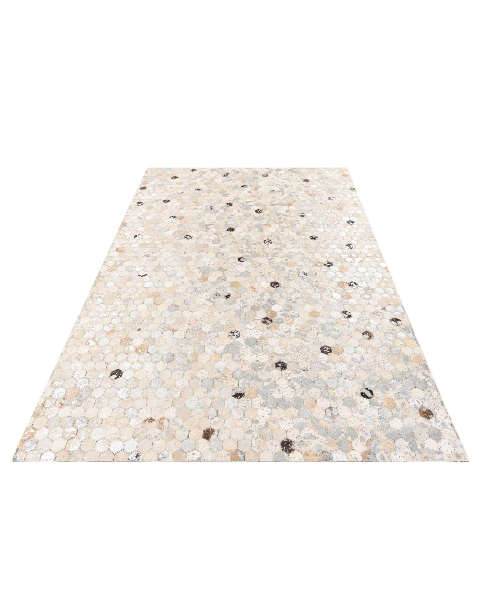 5' 3 x 7' 8 Cowhide Stocks Rug