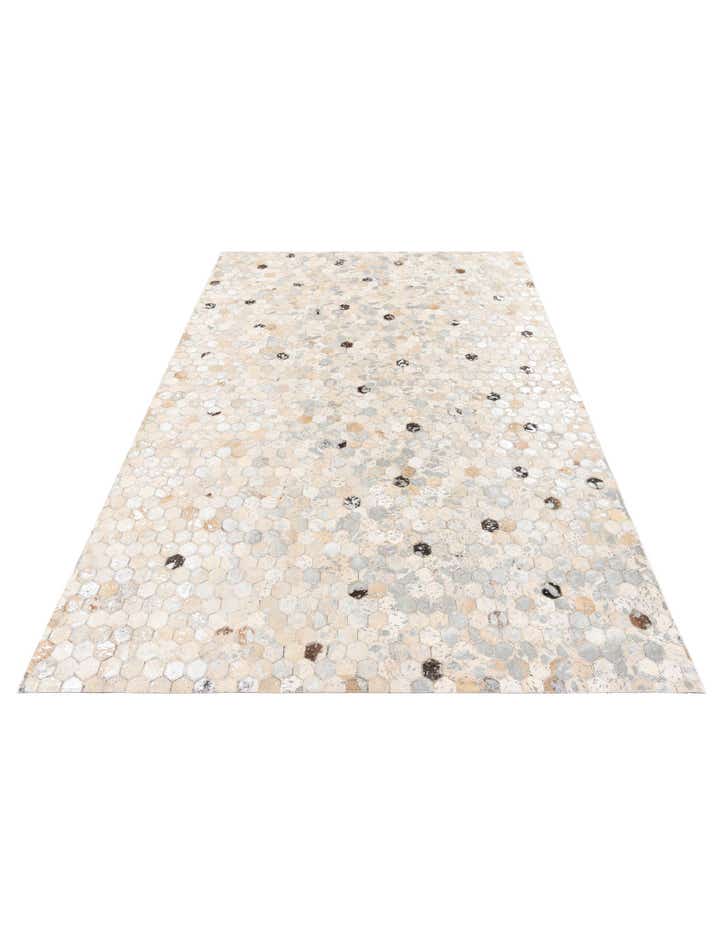 5' 3 x 7' 8 Cowhide Stocks Rug