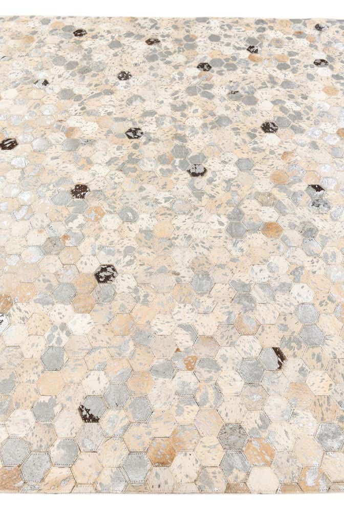 5' 3 x 7' 8 Cowhide Stocks Rug