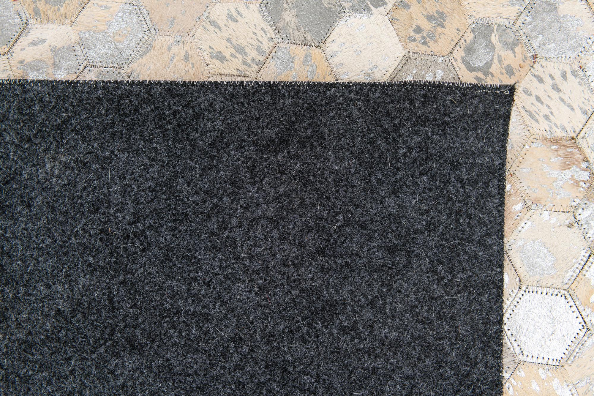 5' 3 x 7' 8 Cowhide Stocks Rug