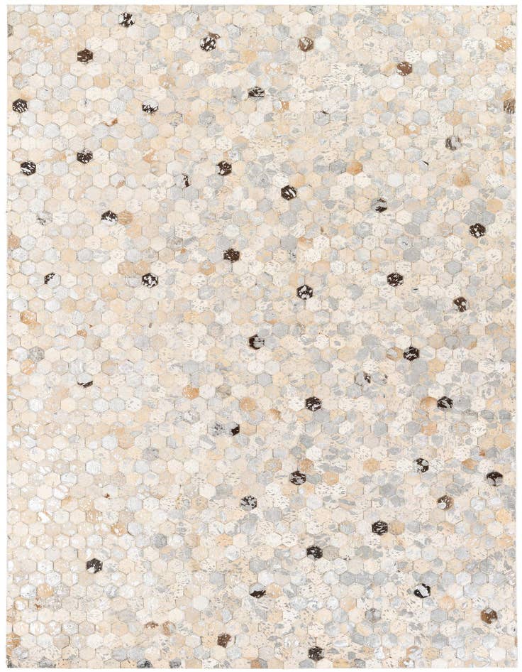 Detail image of 5' 3 x 7' 8 Cowhide Stocks Rug
