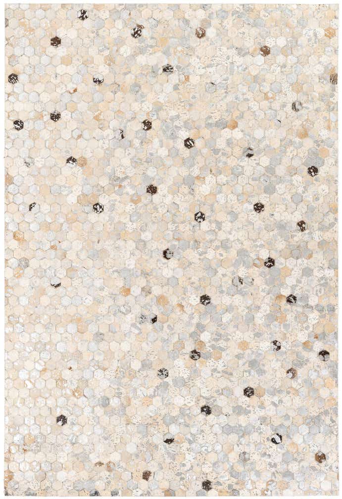 5' 3 x 7' 8 Cowhide Stocks Rug