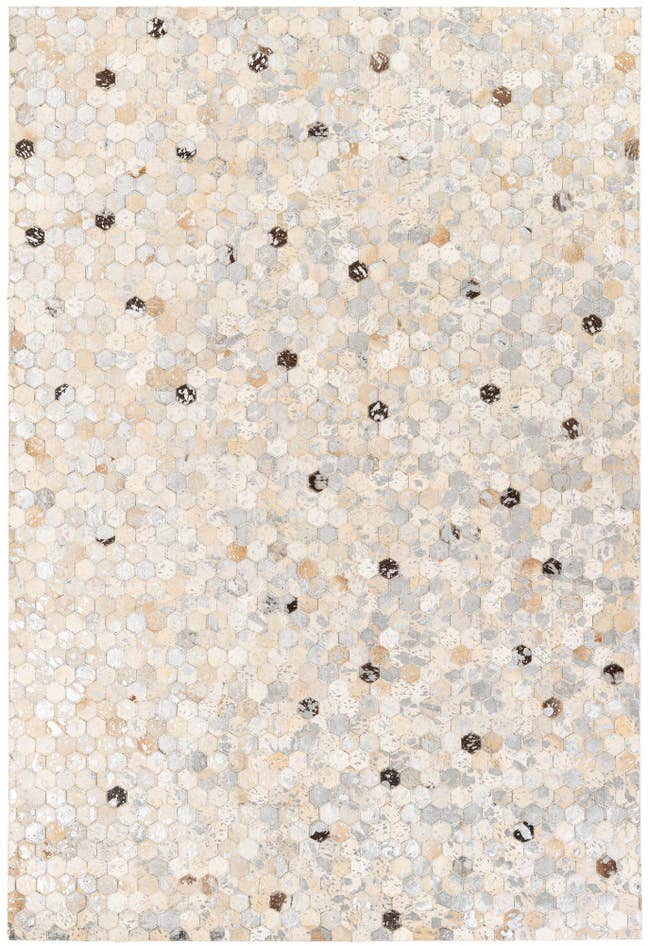 Detail image of 5' 3 x 7' 8 Cowhide Stocks Rug