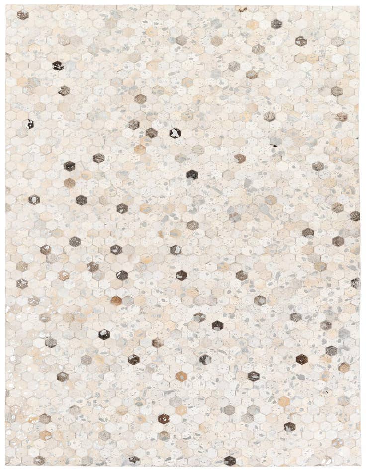 Detail image of 5' x 7' 11 Cowhide Stocks Rug