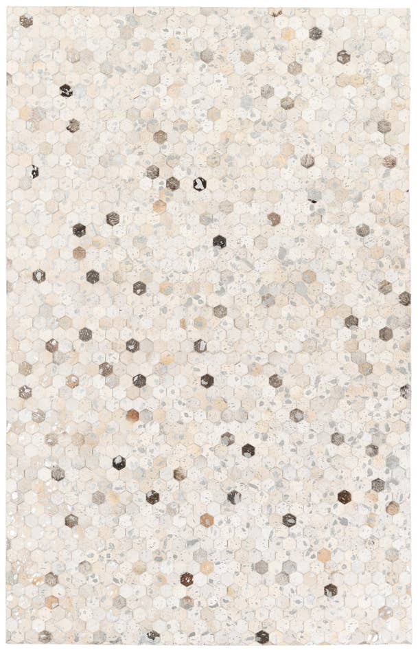 Detail image of 5' x 7' 11 Cowhide Stocks Rug