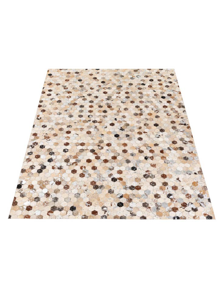 Detail image of 5' 4 x 7' 6 Cowhide Stocks Rug