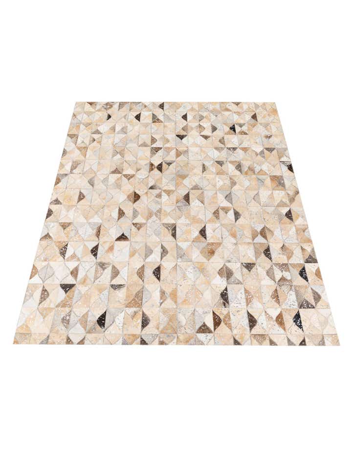 5' 3 x 7' 7 Cowhide Stocks Rug