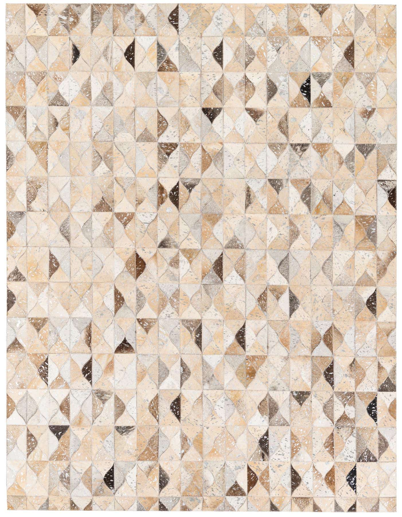 5' 3 x 7' 7 Cowhide Stocks Rug