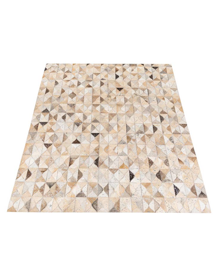 Detail image of 5' 4 x 7' 6 Cowhide Stocks Rug
