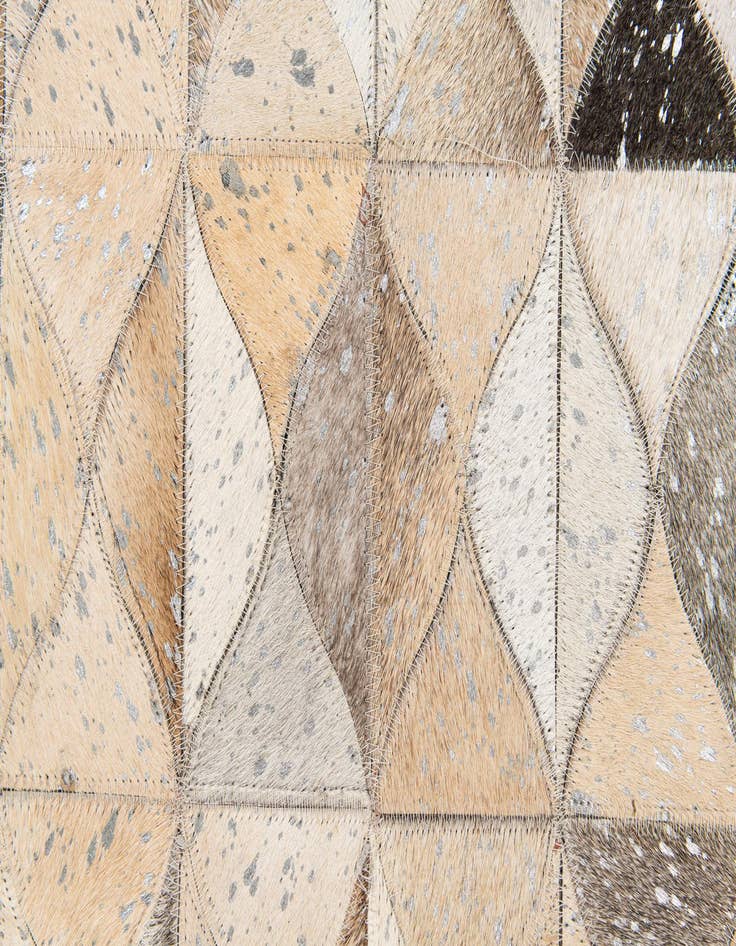 Detail image of 5' 4 x 7' 6 Cowhide Stocks Rug