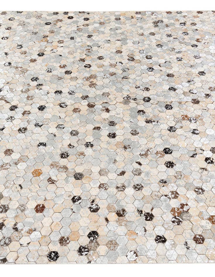 Detail image of 5' 3 x 7' 9 Cowhide Stocks Rug