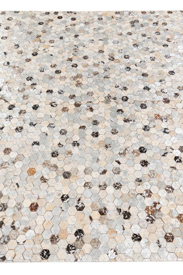 Detail image of 5' 3 x 7' 9 Cowhide Stocks Rug