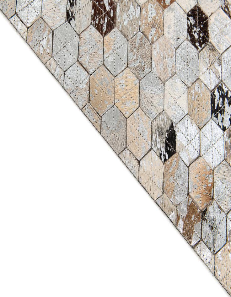 Detail image of 5' 3 x 7' 9 Cowhide Stocks Rug