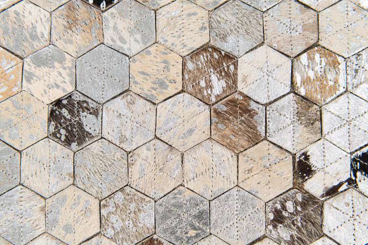 5' 3 x 7' 9 Cowhide Stocks Rug