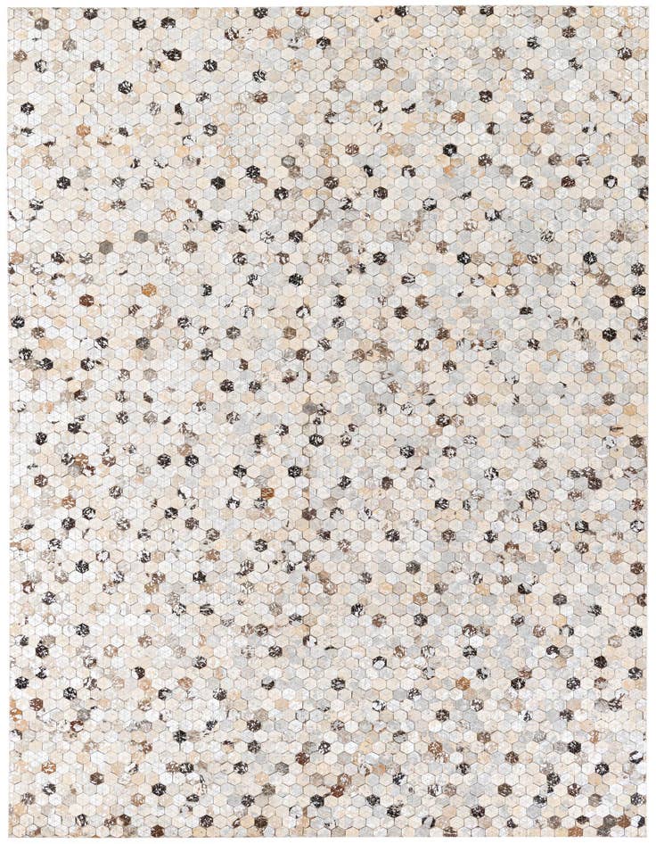 Detail image of 5' 3 x 7' 9 Cowhide Stocks Rug