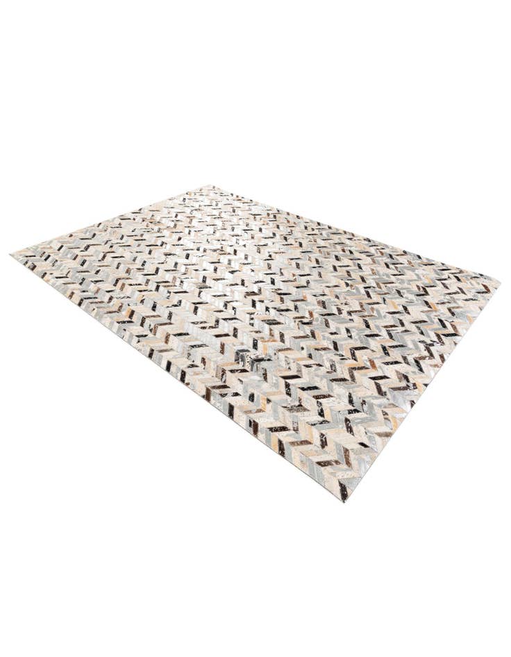 Detail image of 5' 4 x 7' 6 Cowhide Stocks Rug