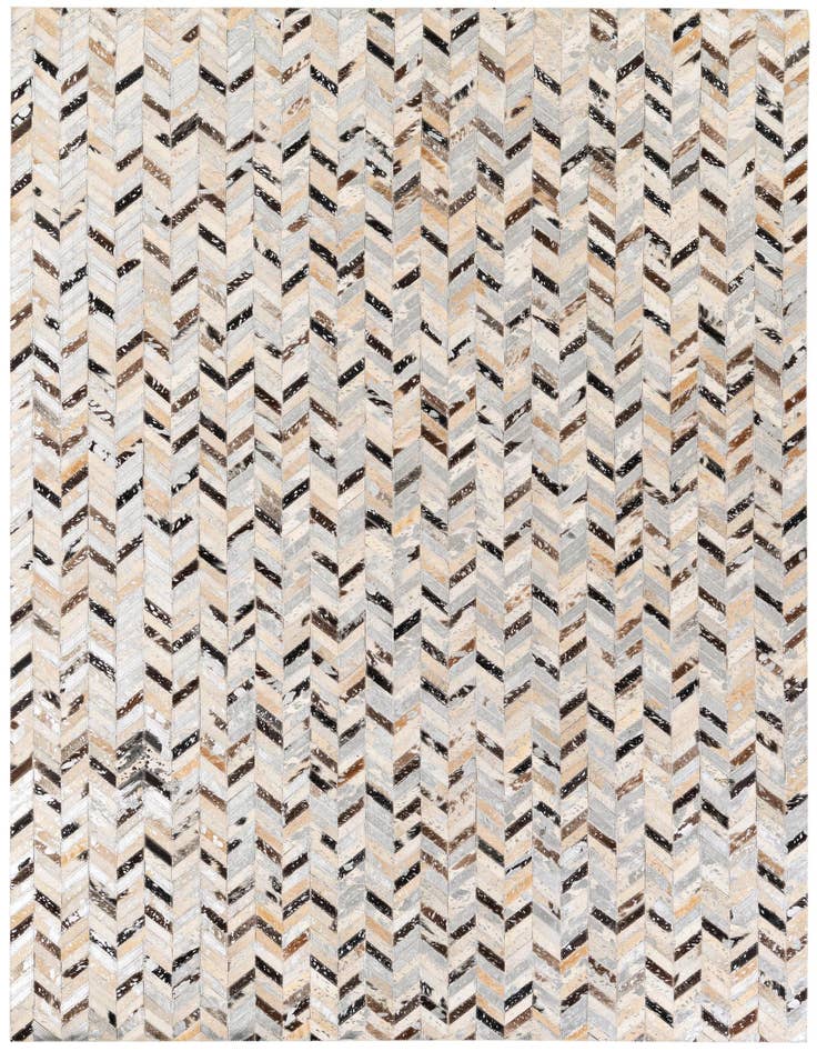 Detail image of 5' 4 x 7' 6 Cowhide Stocks Rug