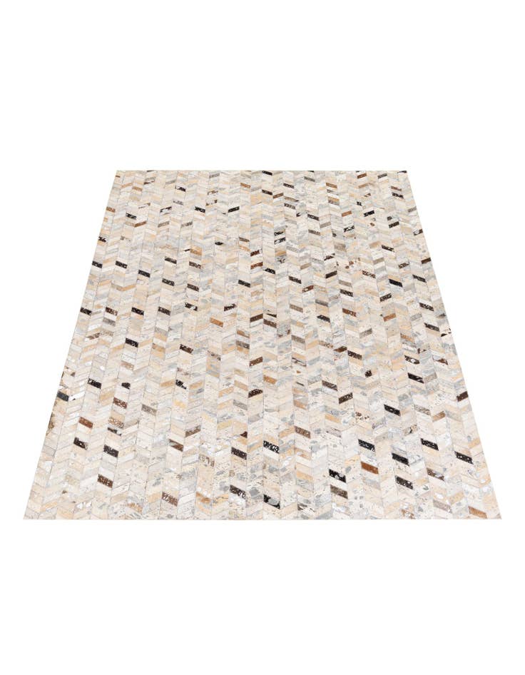 Detail image of 5' 4 x 7' 7 Cowhide Stocks Rug