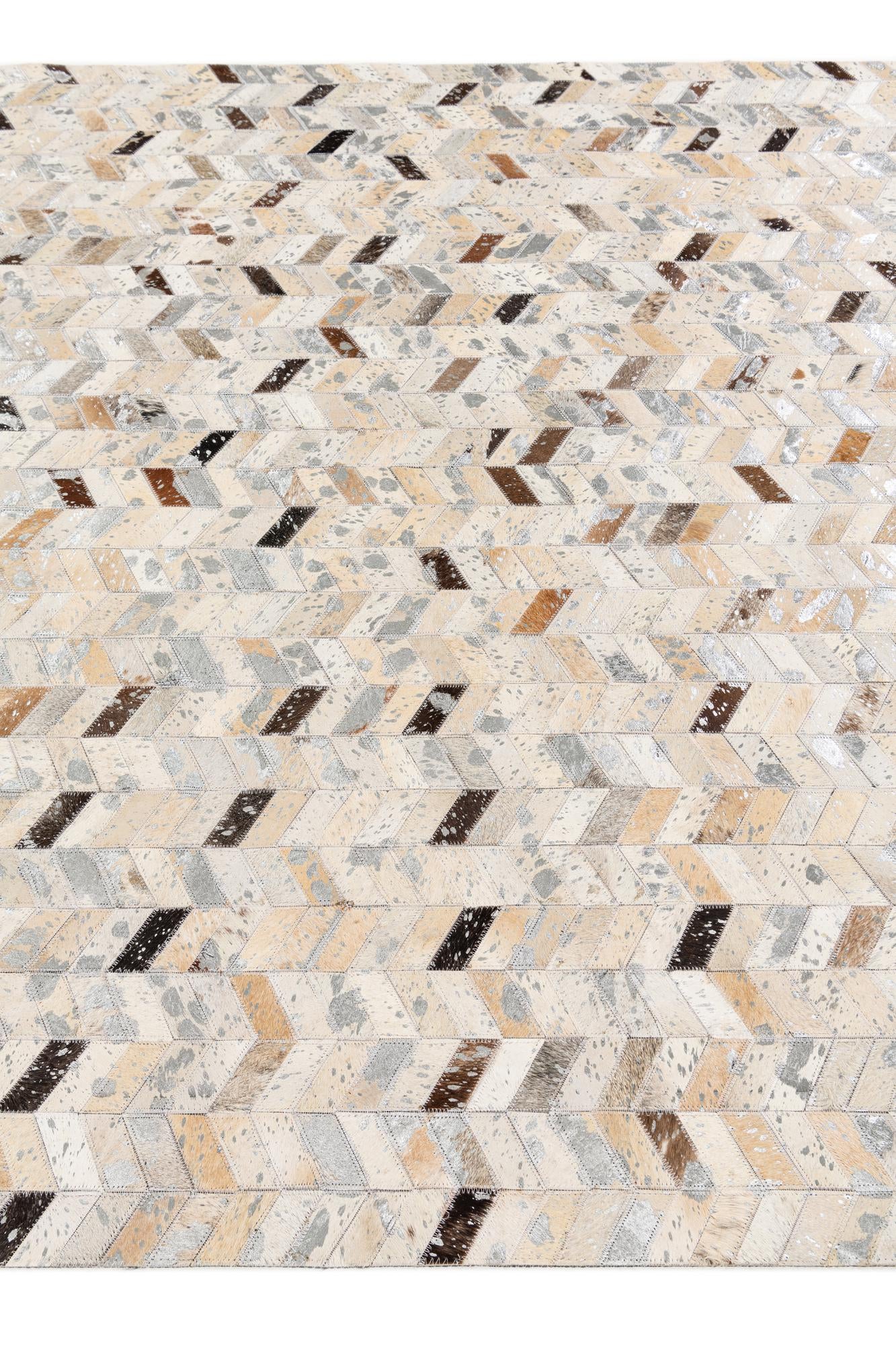 5' 4 x 7' 7 Cowhide Stocks Rug