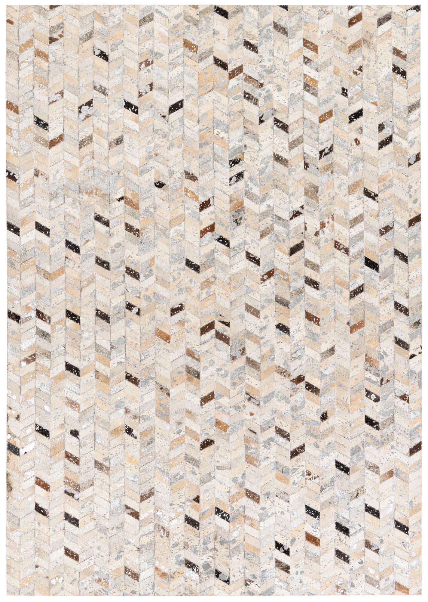 5' 4 x 7' 7 Cowhide Stocks Rug