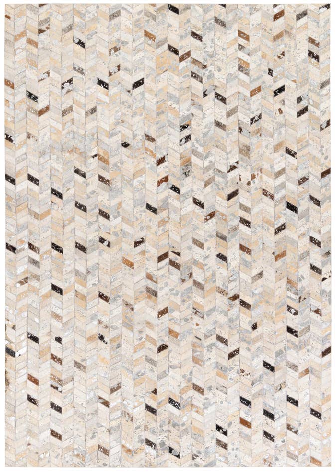 Detail image of 5' 4 x 7' 7 Cowhide Stocks Rug