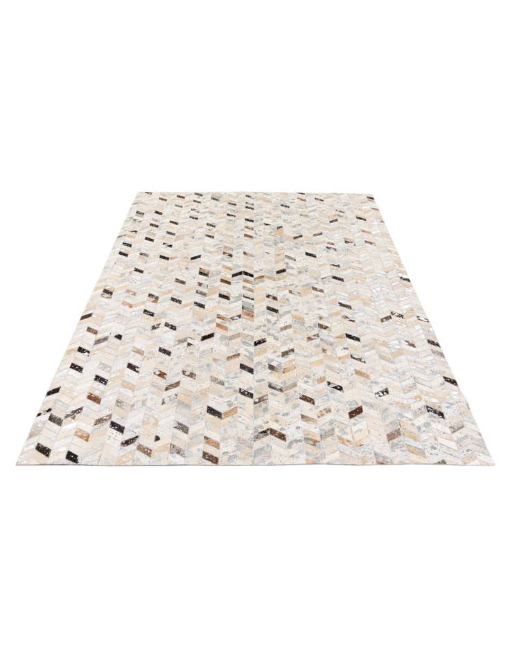 Detail image of 5' 4 x 7' 5 Cowhide Stocks Rug