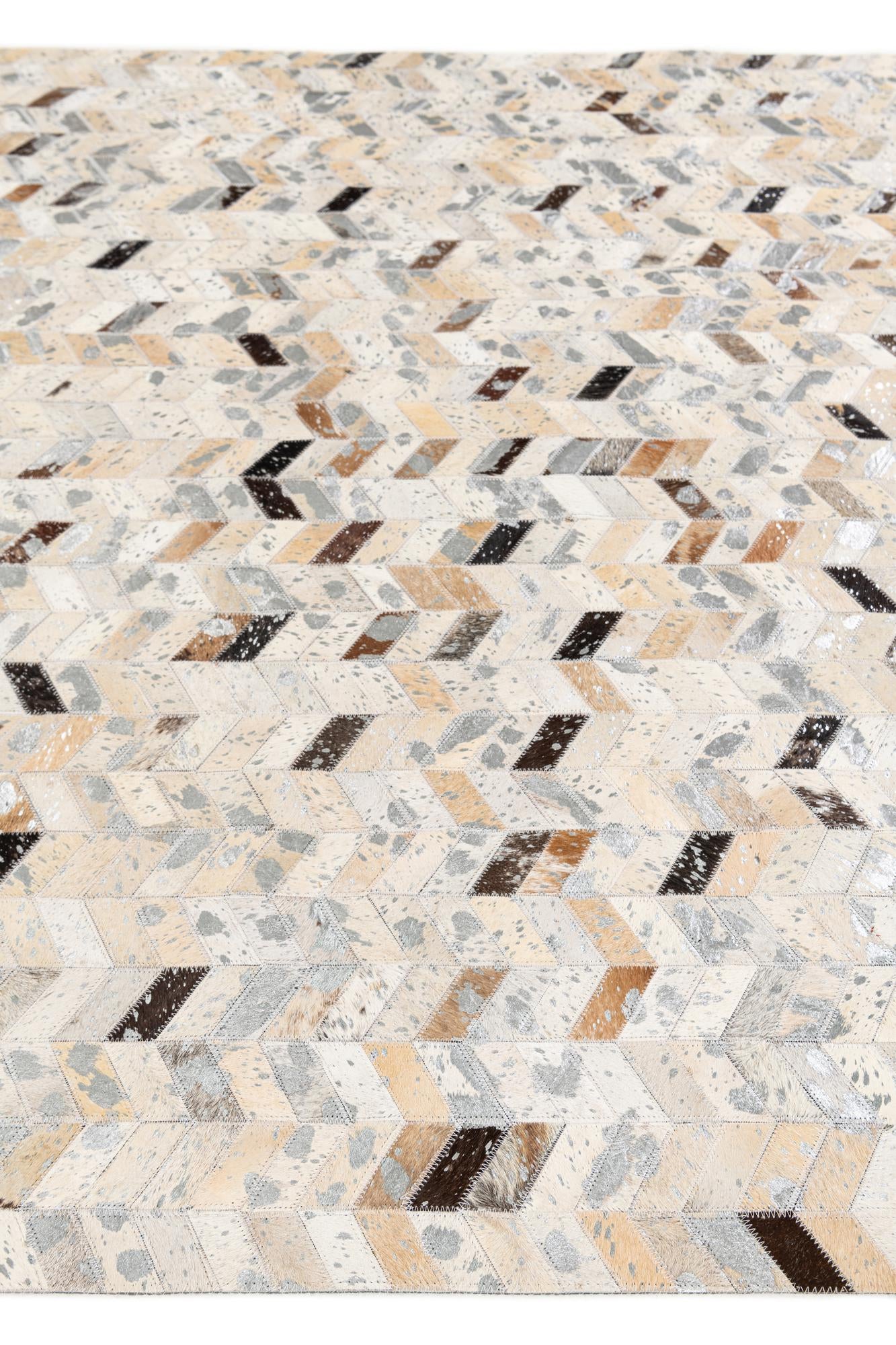 5' 4 x 7' 5 Cowhide Stocks Rug