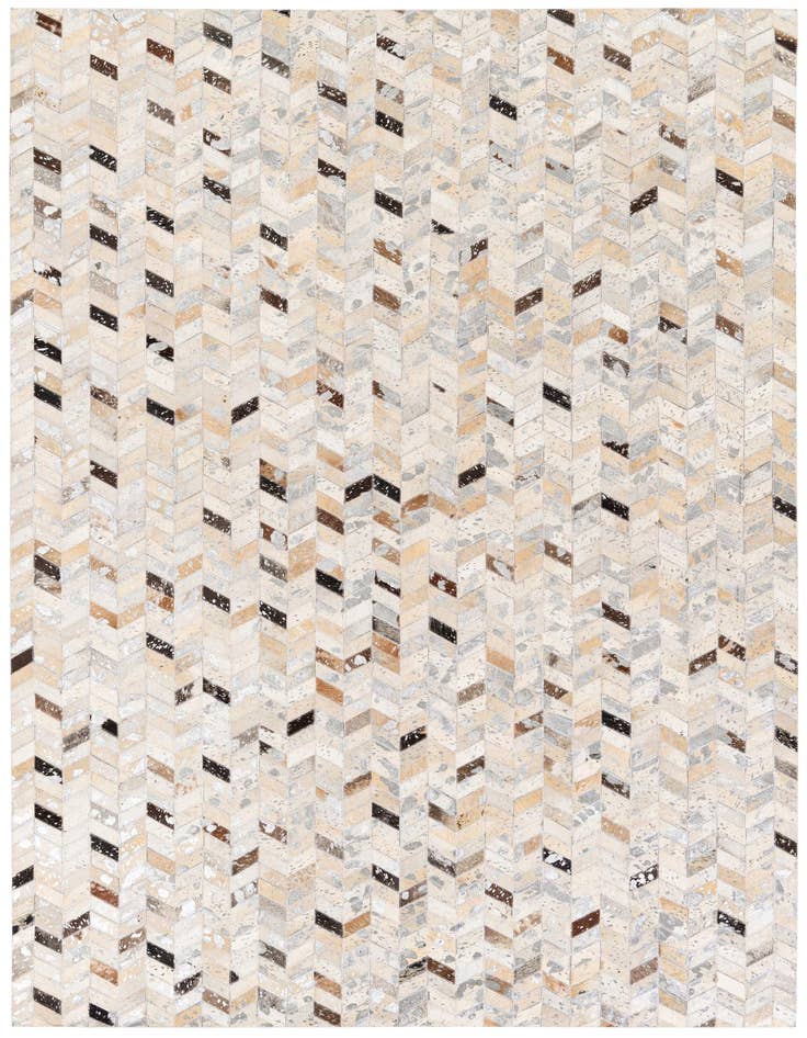 Detail image of 5' 4 x 7' 5 Cowhide Stocks Rug