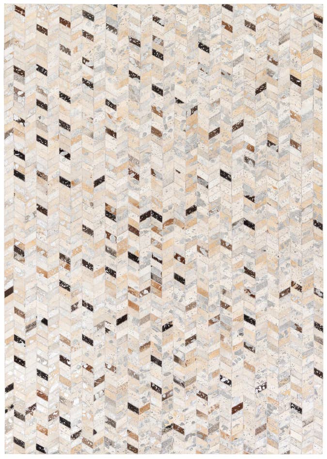 Detail image of 5' 4 x 7' 5 Cowhide Stocks Rug