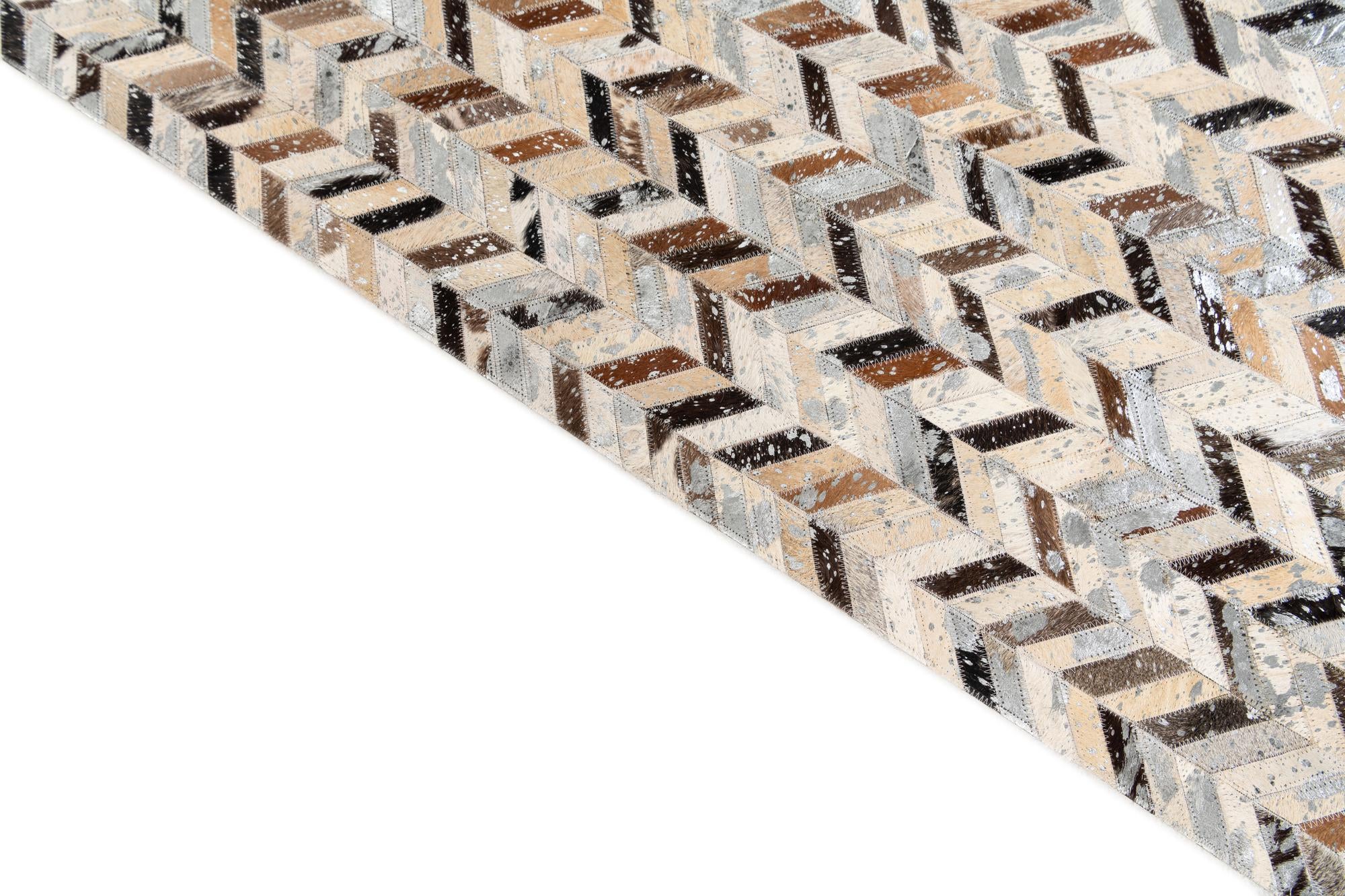 5' 3 x 7' 3 Cowhide Stocks Rug