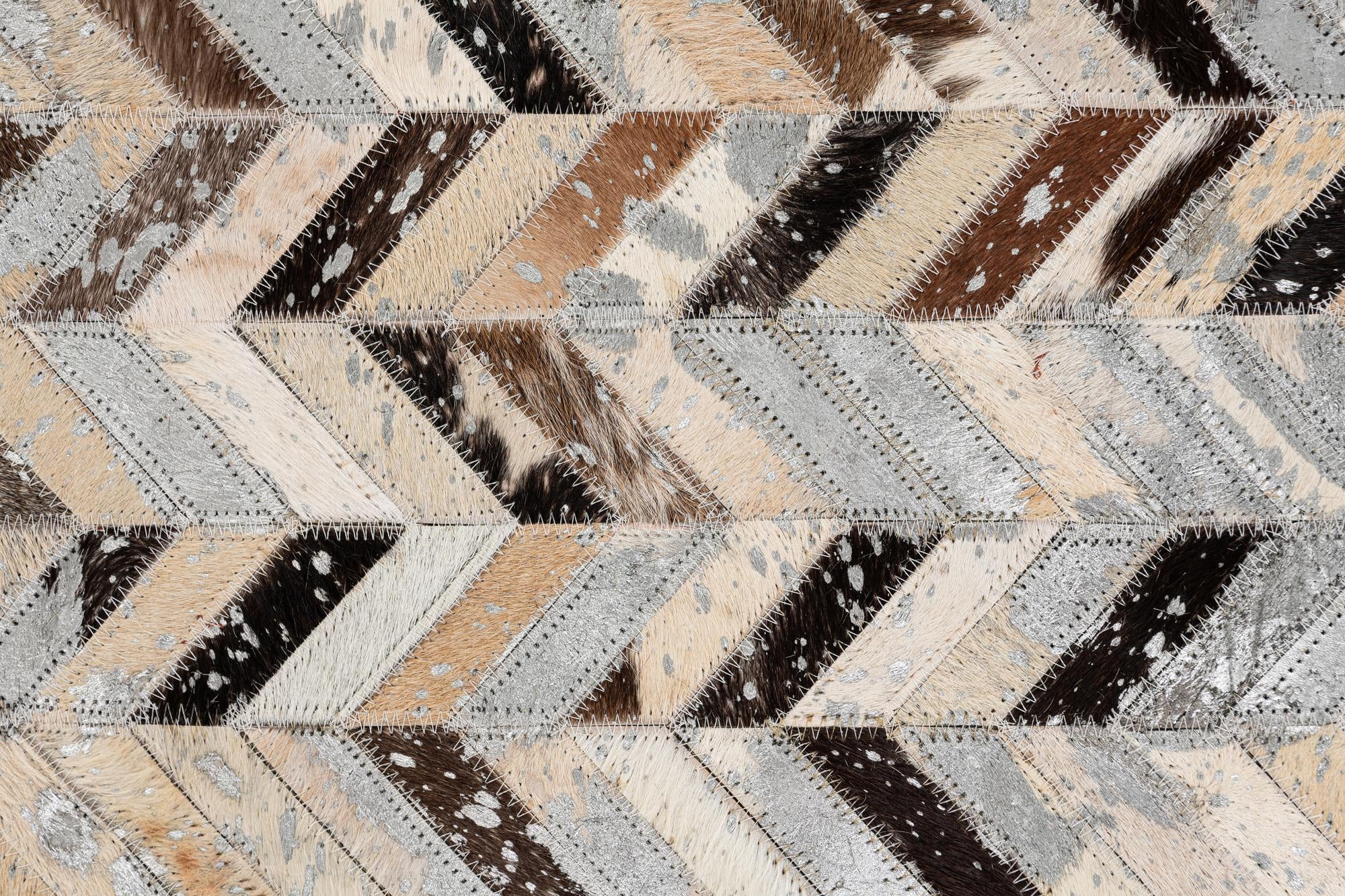 5' 3 x 7' 3 Cowhide Stocks Rug