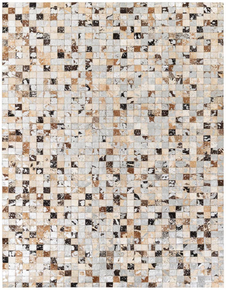 Detail image of 5' 3 x 7' 3 Cowhide Stocks Rug
