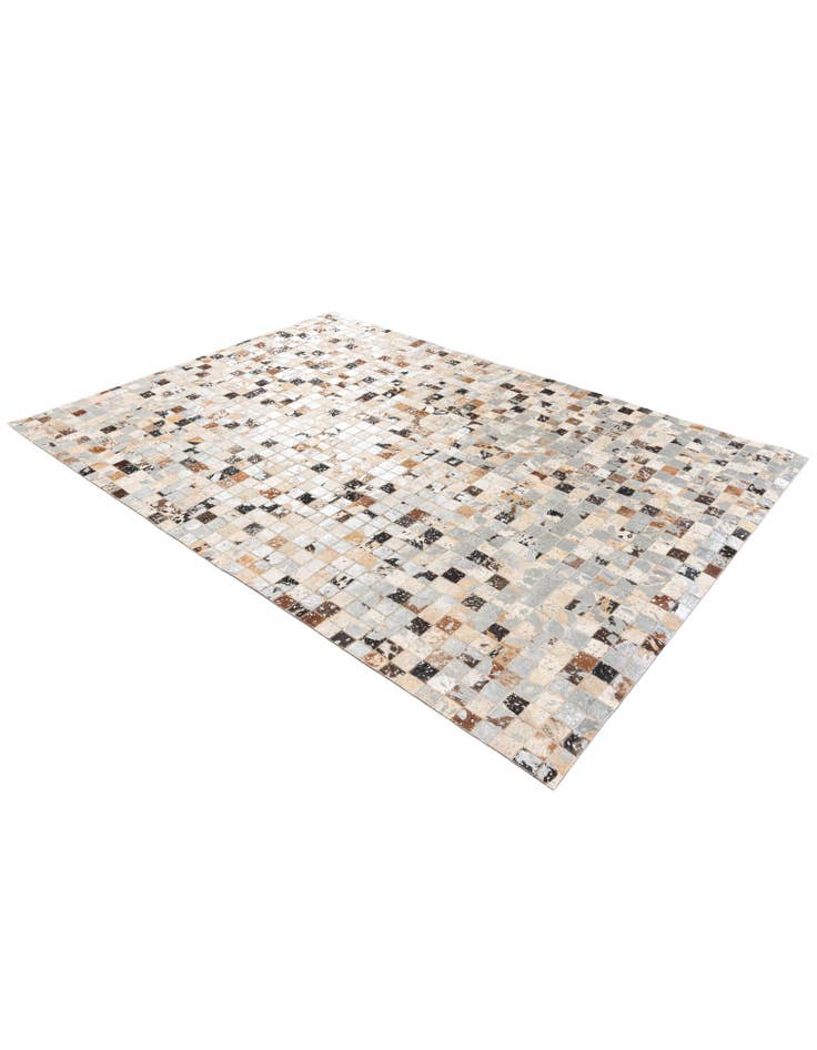 Detail image of 5' 2 x 7' 3 Cowhide Stocks Rug