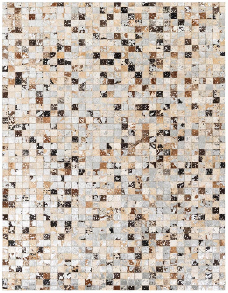 Detail image of 5' 2 x 7' 3 Cowhide Stocks Rug