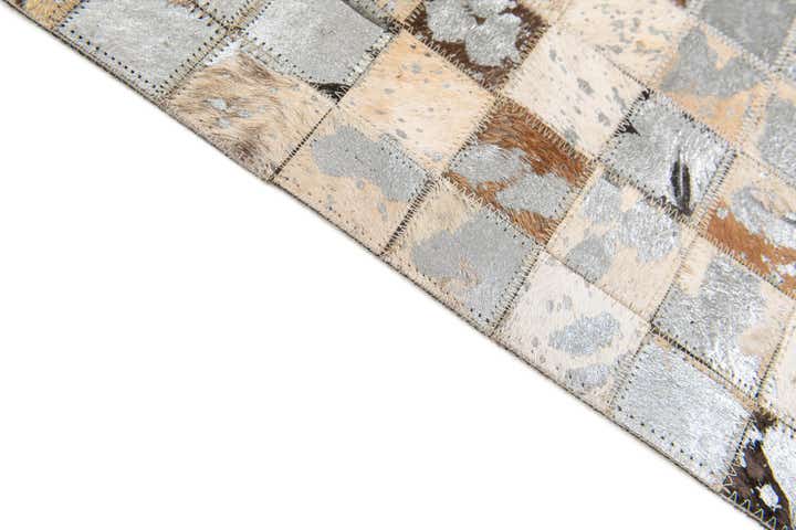 5' 2 x 7' 3 Cowhide Stocks Rug