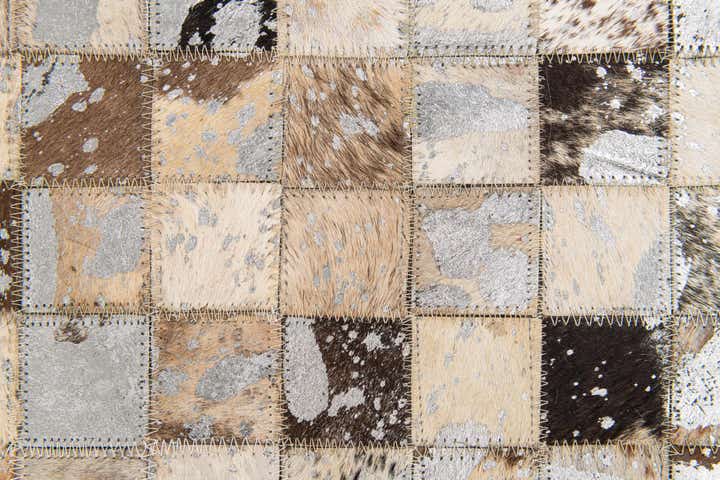 5' 2 x 7' 3 Cowhide Stocks Rug
