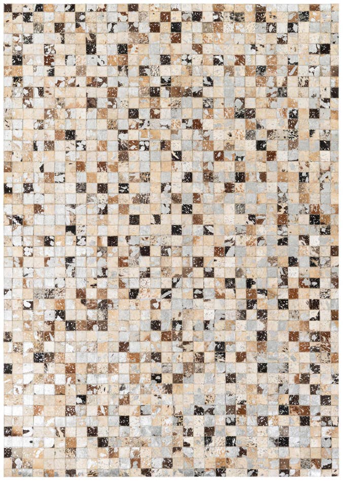 Detail image of 5' 2 x 7' 3 Cowhide Stocks Rug