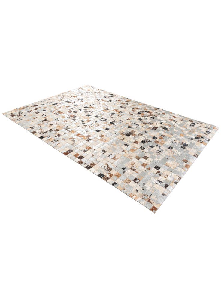 Detail image of 5' x 7' 3 Cowhide Stocks Rug