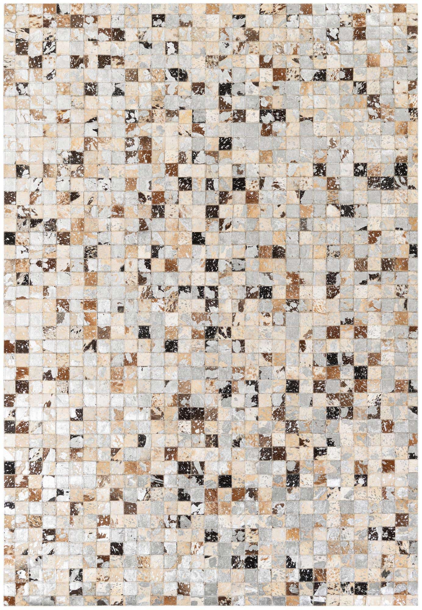 5' x 7' 3 Cowhide Stocks Rug