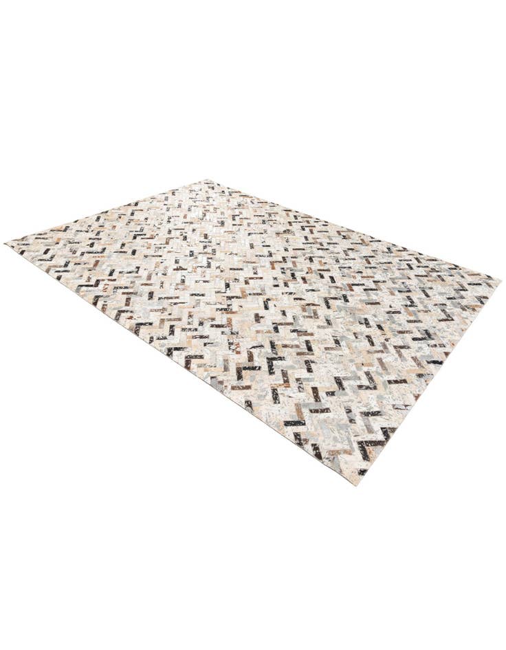 Detail image of 5' 4 x 7' 6 Cowhide Stocks Rug