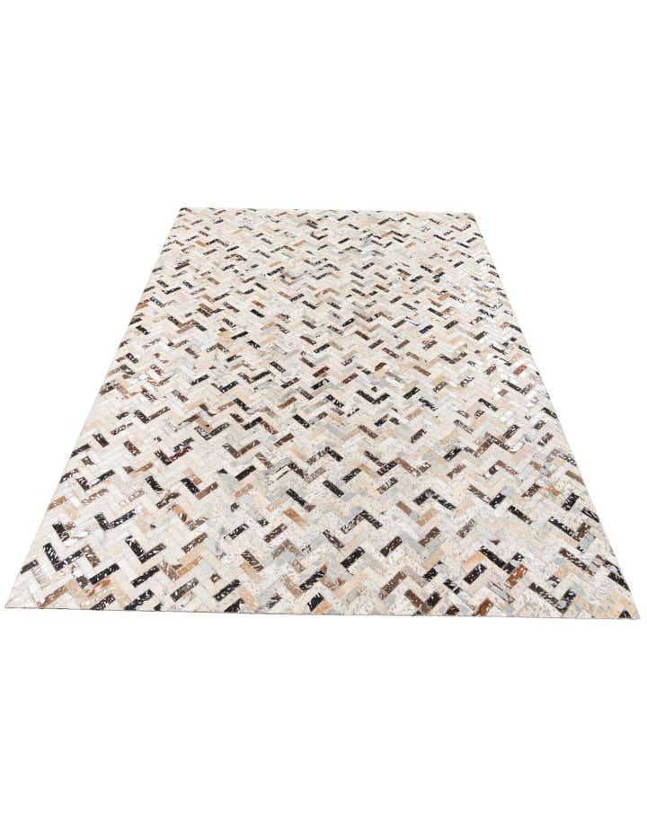 5' 3 x 7' 6 Cowhide Stocks Rug