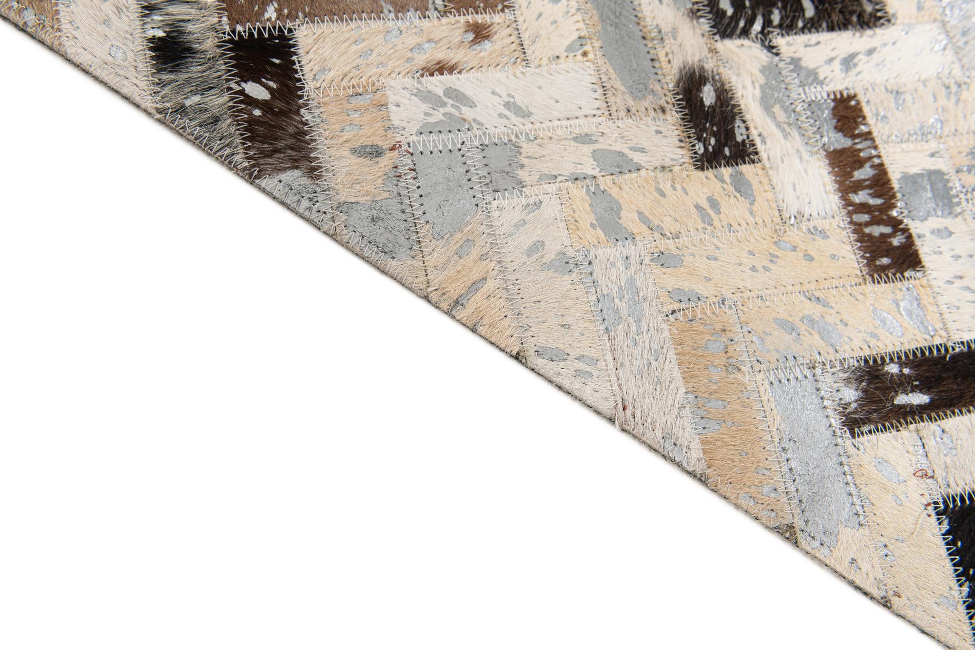 5' 3 x 7' 6 Cowhide Stocks Rug