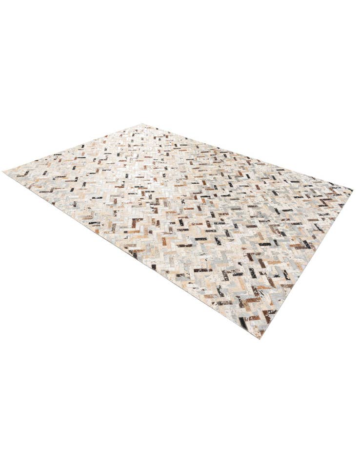 Detail image of 5' 3 x 7' 8 Cowhide Stocks Rug