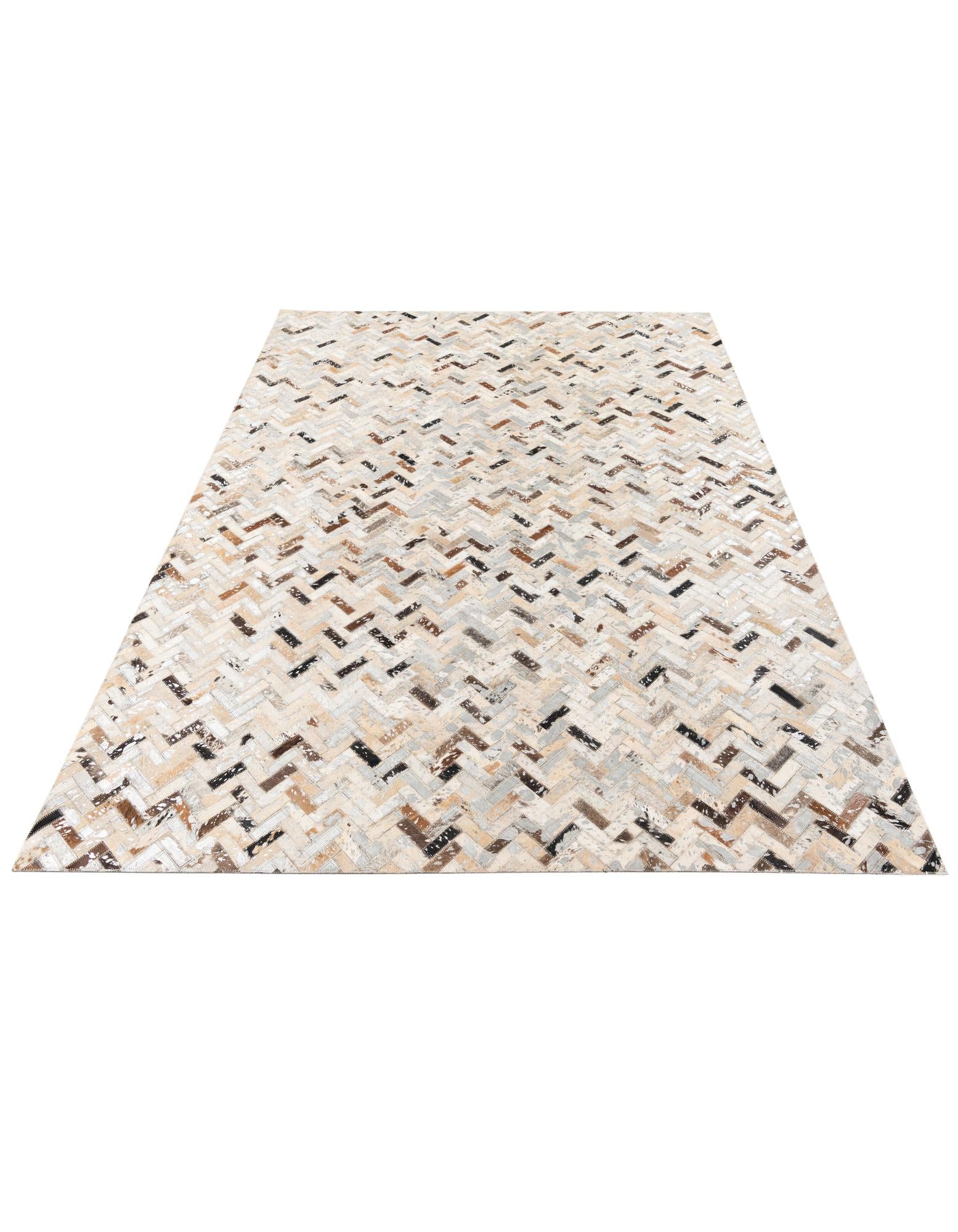 5' 3 x 7' 8 Cowhide Stocks Rug