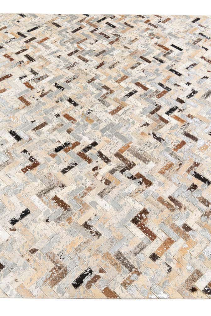 5' 3 x 7' 8 Cowhide Stocks Rug