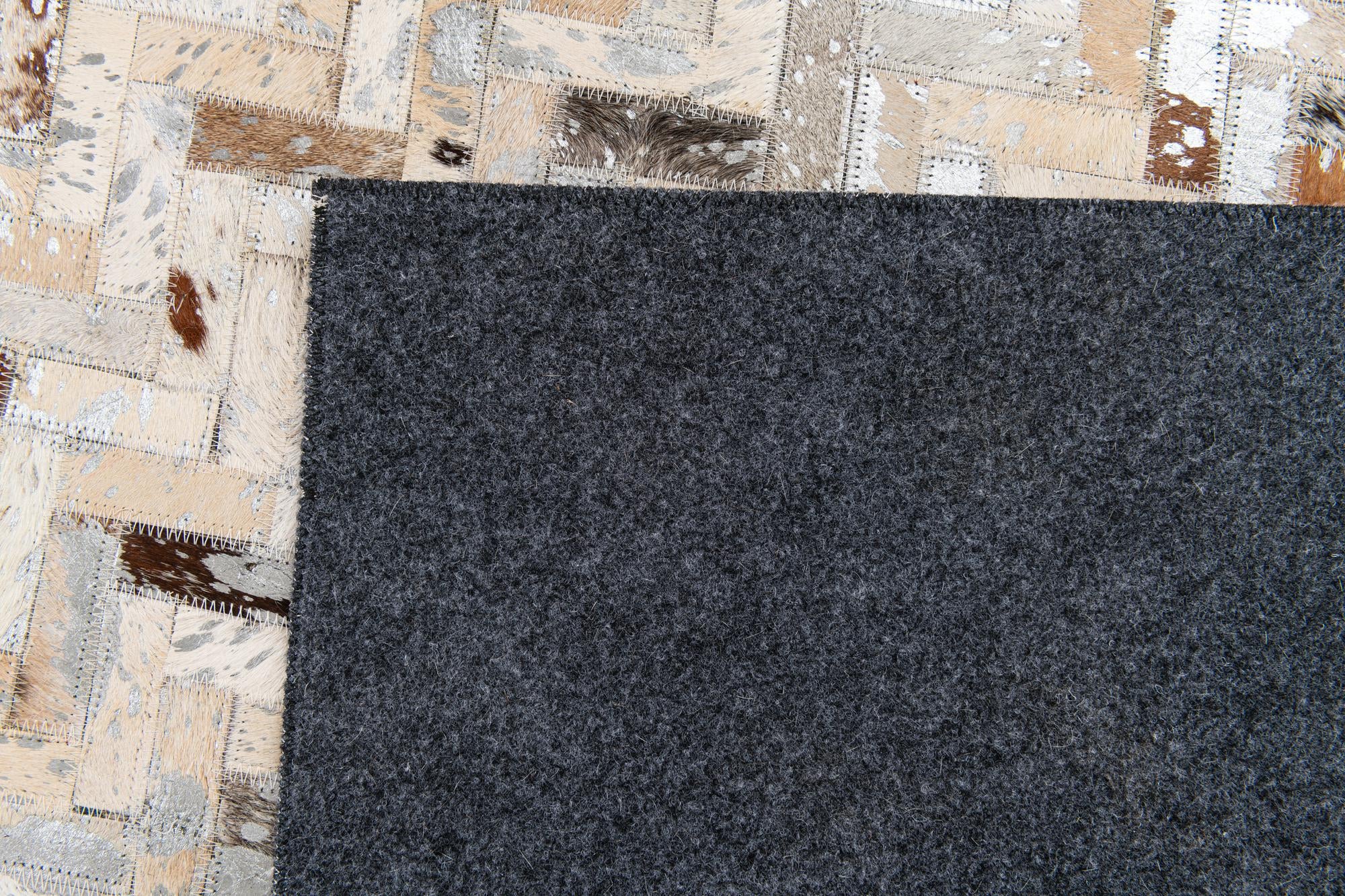 5' 3 x 7' 8 Cowhide Stocks Rug