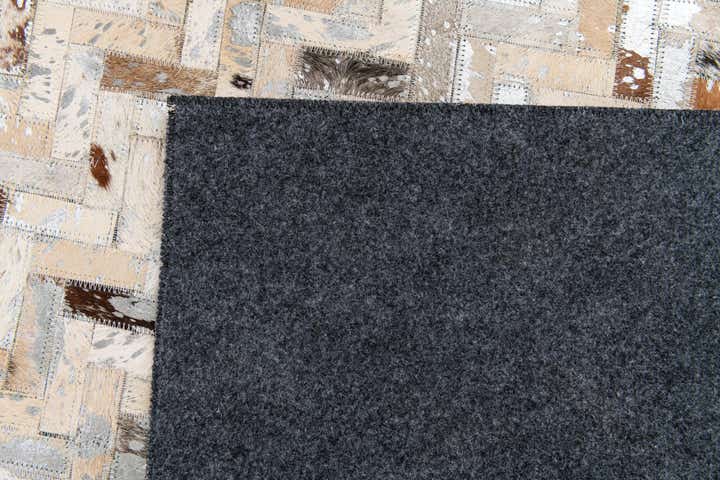 5' 3 x 7' 8 Cowhide Stocks Rug